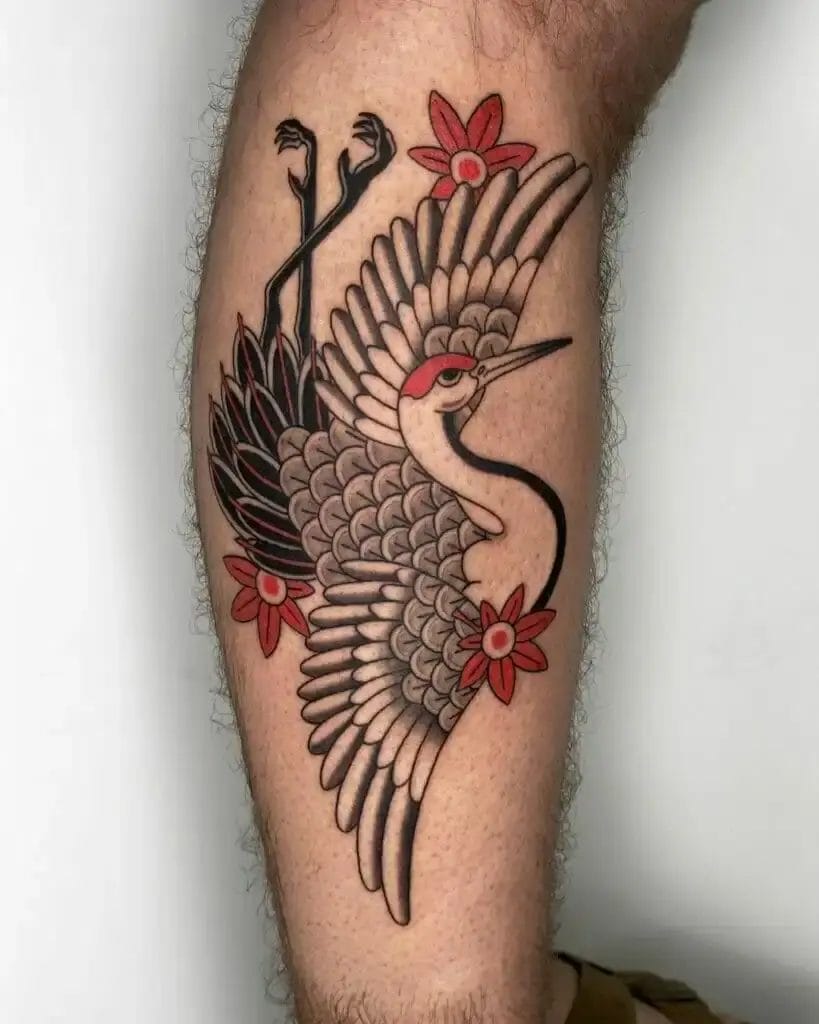 Crane tattoo meaning